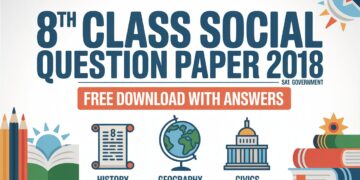 8th Class Social Question Paper 2018 SA1 Government