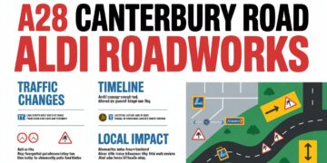 A28 Canterbury Road Aldi Roadworks