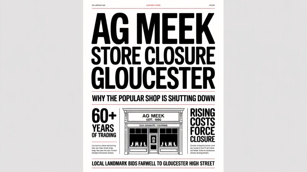 AG Meek store closure Gloucester