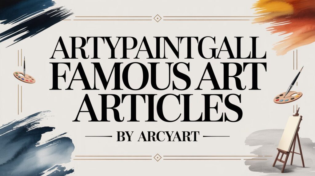 ArtyPaintGall Famous Art Articles By ArcyArt