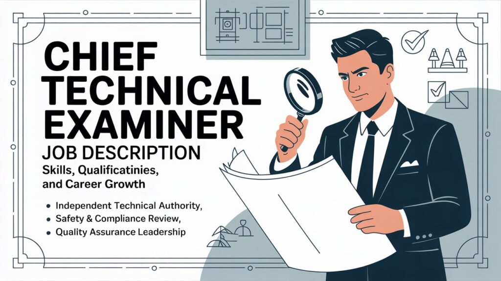 Chief Technical Examiner Job