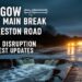 Glasgow Water Main Break Shettleston Road