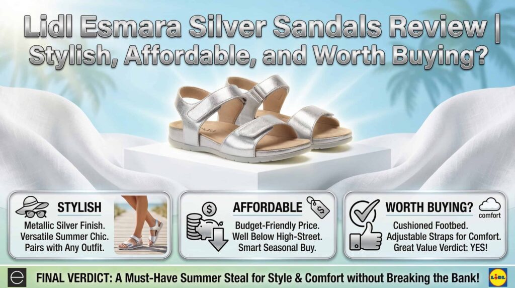 Lidl Esmara Silver Sandals Review