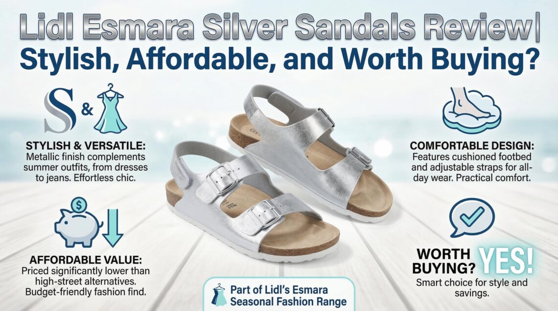 Lidl Esmara Silver Sandals Review