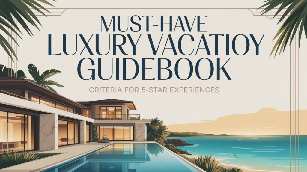 Luxury Vacation Rental Guidebook Criteria