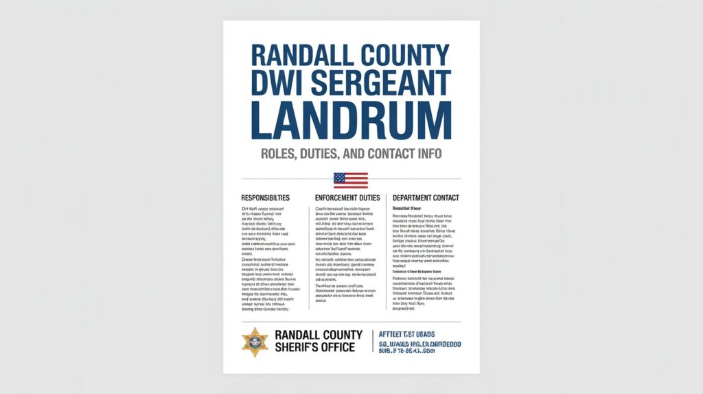 Randall County DWI Sergeant Landrum