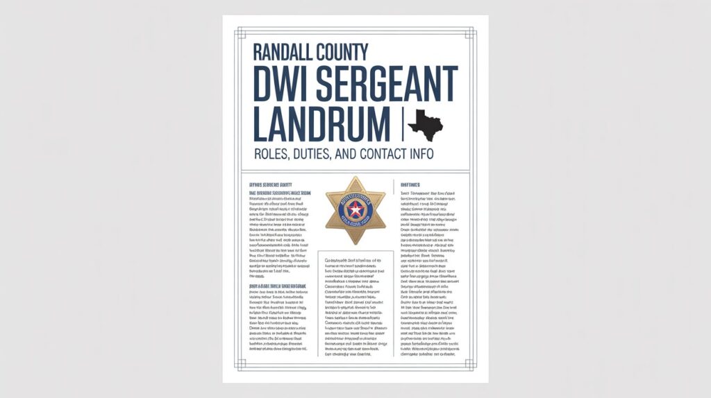 Randall County DWI Sergeant Landrum