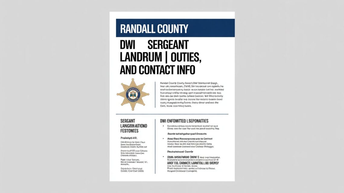 Randall County DWI Sergeant Landrum