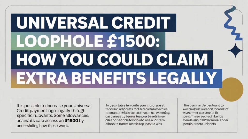 Universal Credit Loophole £1500