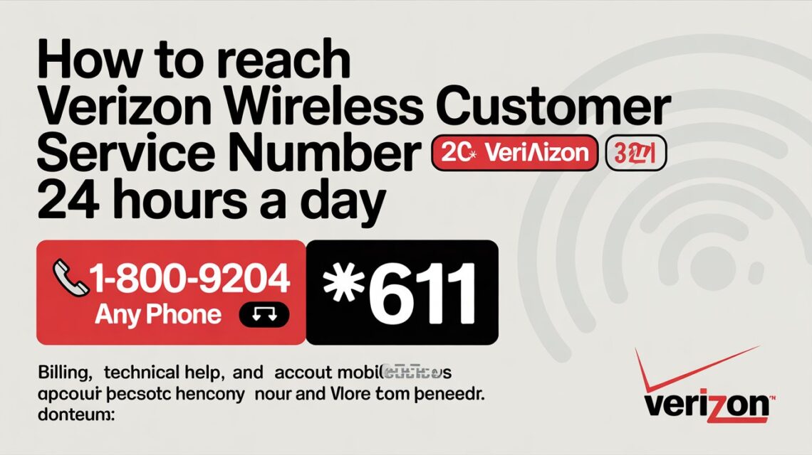Verizon Wireless Customer Service Phone Number 24 Hours