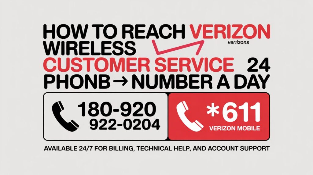 Verizon Wireless Customer Service Phone Number 24 Hours
