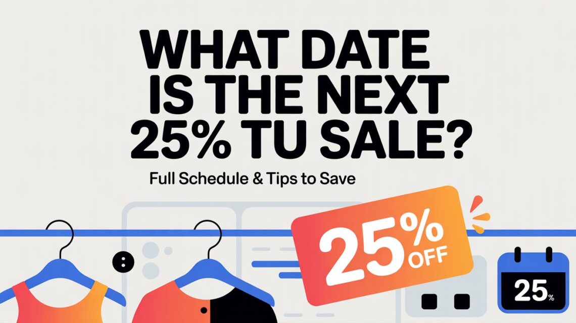 What Date Is the Next 25% TU Sale?