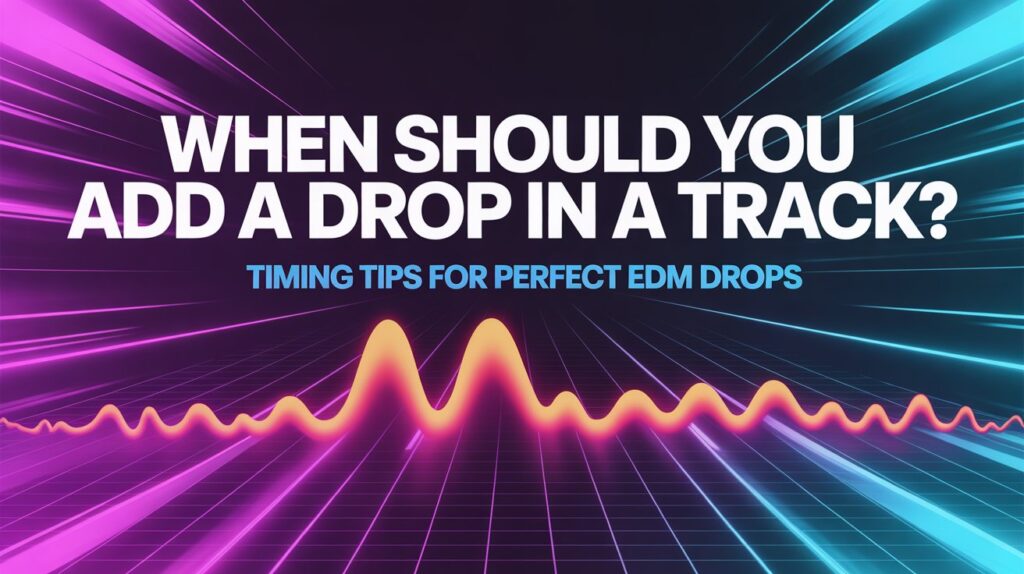 When Should You Add a Drop in a Track?