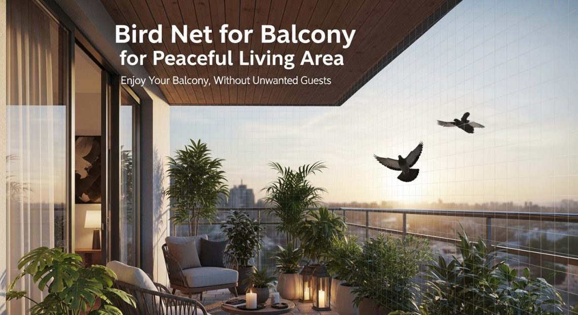 Bird Net for Balcony for Peaceful Living Area