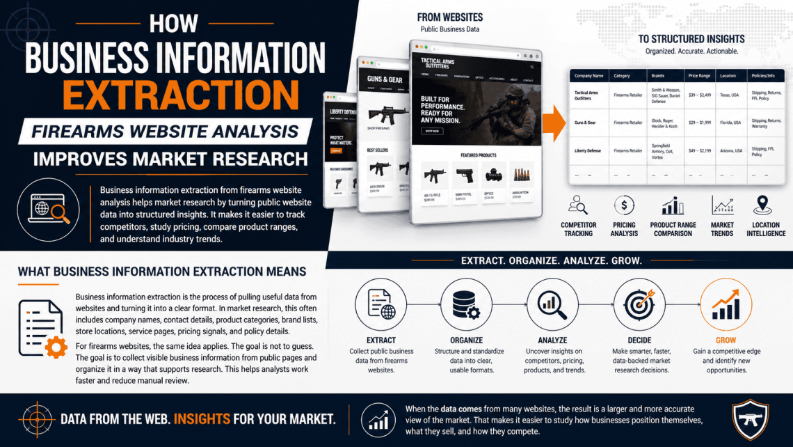 Business Information Extraction Firearms Website Analysis