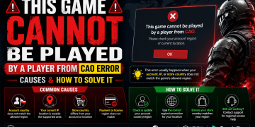 This Game Cannot Be Played by a Player from CAO Error