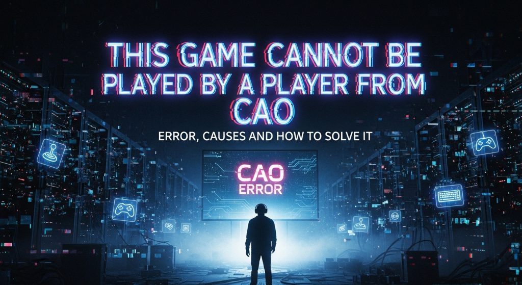 This Game Cannot Be Played by a Player from CAO Error