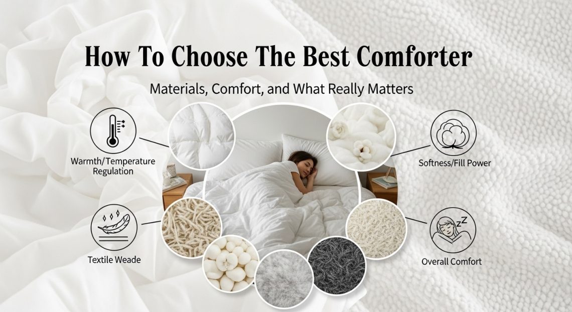 How To Choose The Best Comforter Materials, Comfort, and What Really Matters