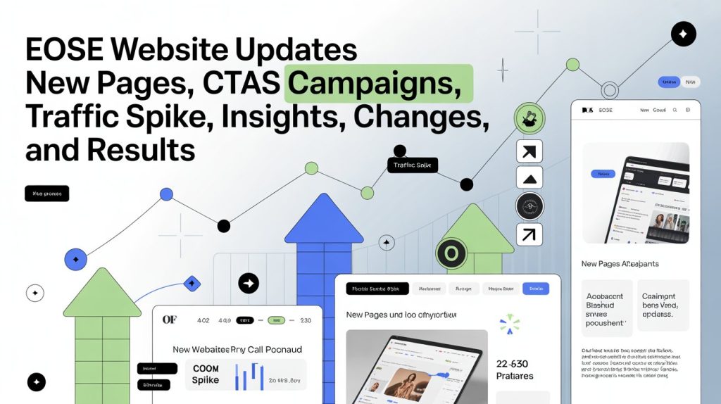 EOSE Website Updates New Pages CTAs Campaigns Traffic Spike