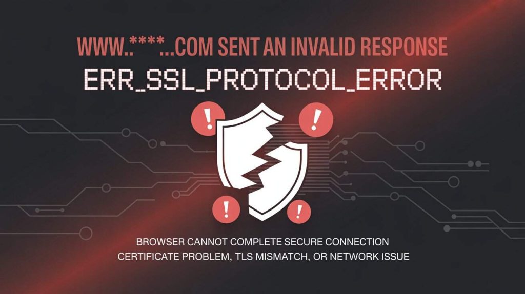 www.xnxx.com Sent an Invalid Response. ERR_SSL_PROTOCOL_ERROR