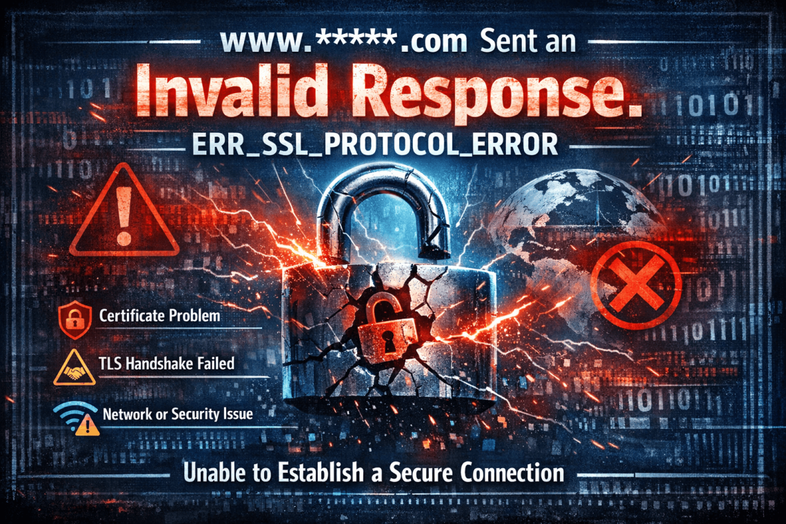 www.xnxx.com Sent an Invalid Response. ERR_SSL_PROTOCOL_ERROR