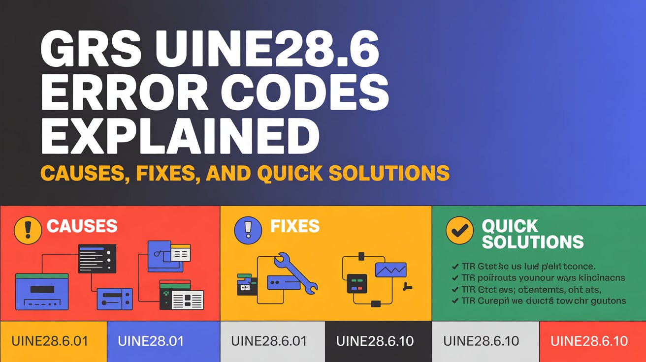 GRS UINE28.6 error codes Explained | Causes, Fixes, and Quick Solutions ...
