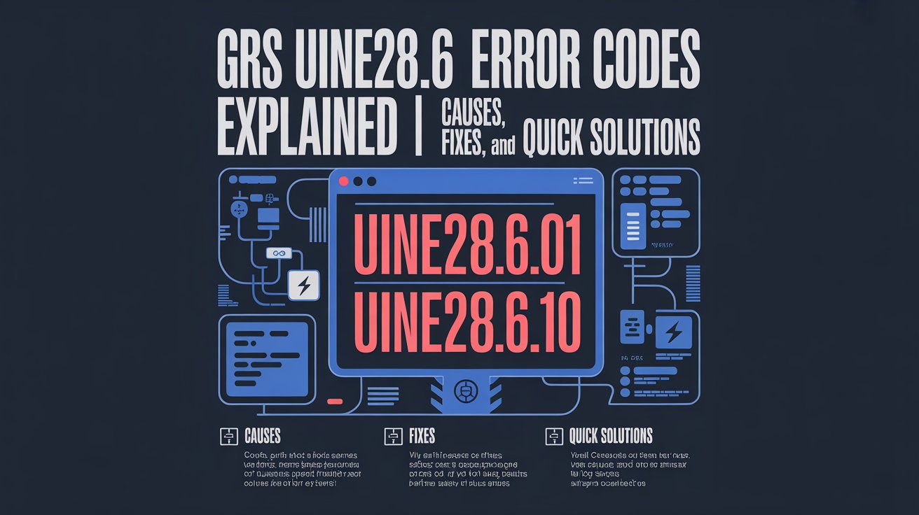 GRS UINE28.6 error codes Explained | Causes, Fixes, and Quick Solutions ...