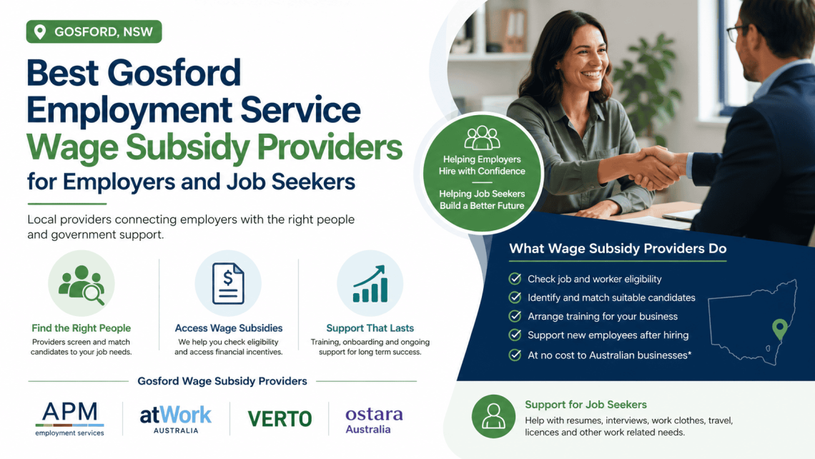 Gosford Employment Service Wage Subsidy Providers