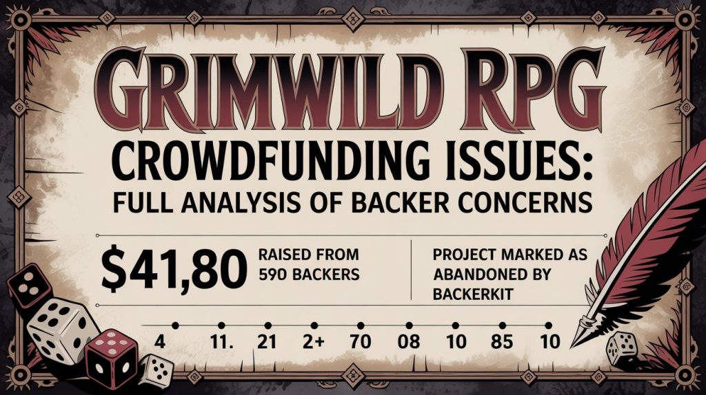 Grimwild RPG Crowdfunding Issues