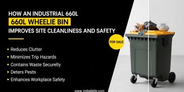How an Industrial 660L Wheelie Bin for Sale Improves Site Cleanliness and Safety