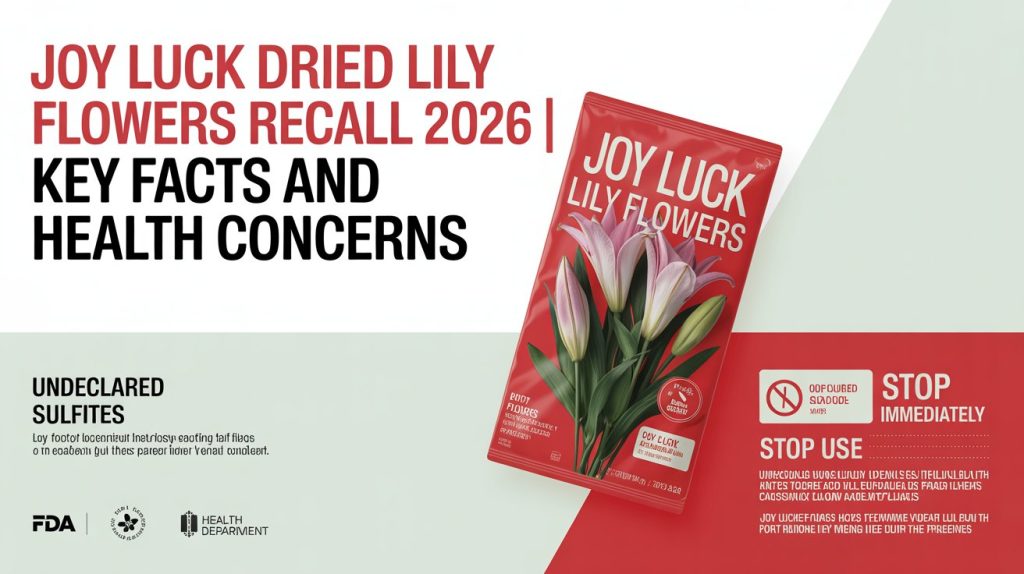 Joy Luck Dried Lily Flowers Recall