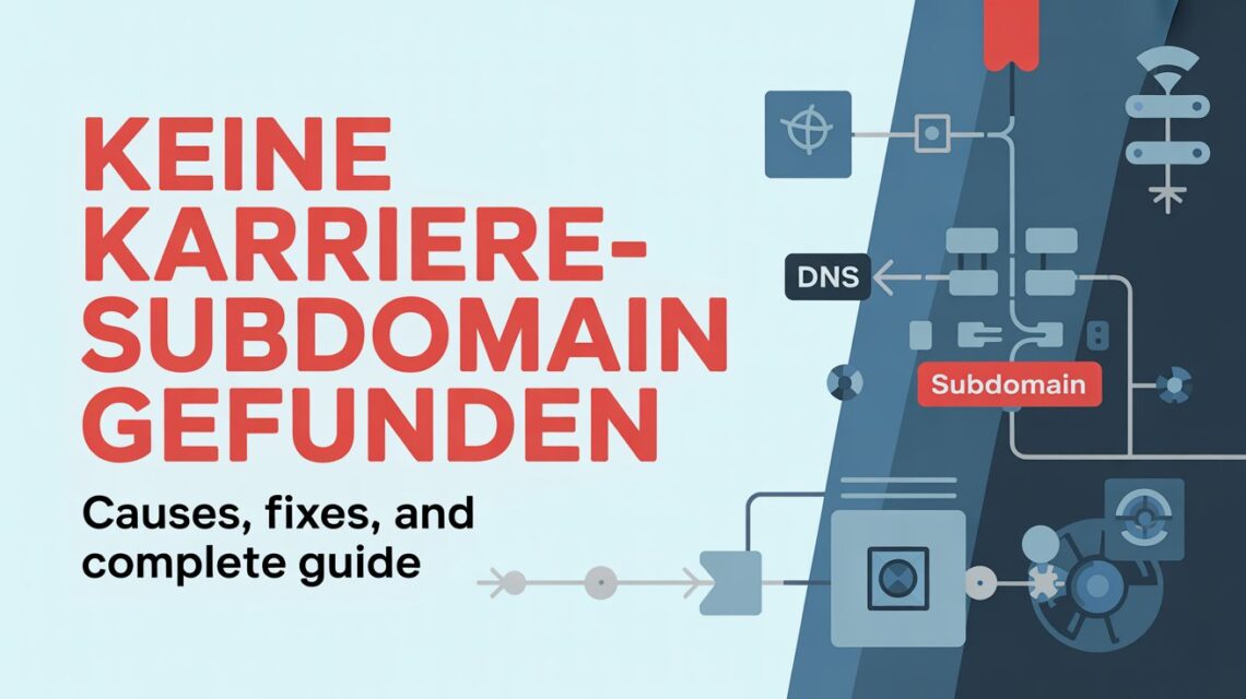 Keine Karriere-Subdomain Gefunden
