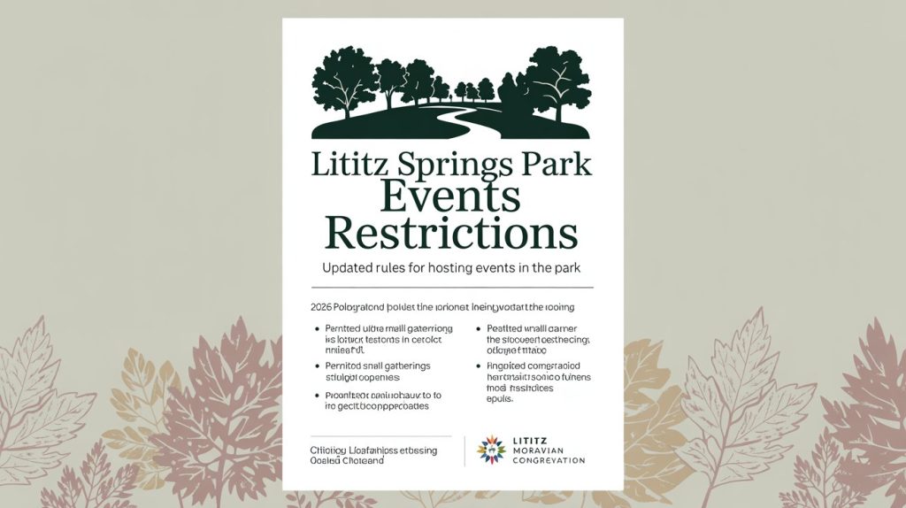 Lititz Springs Park Events Restrictions