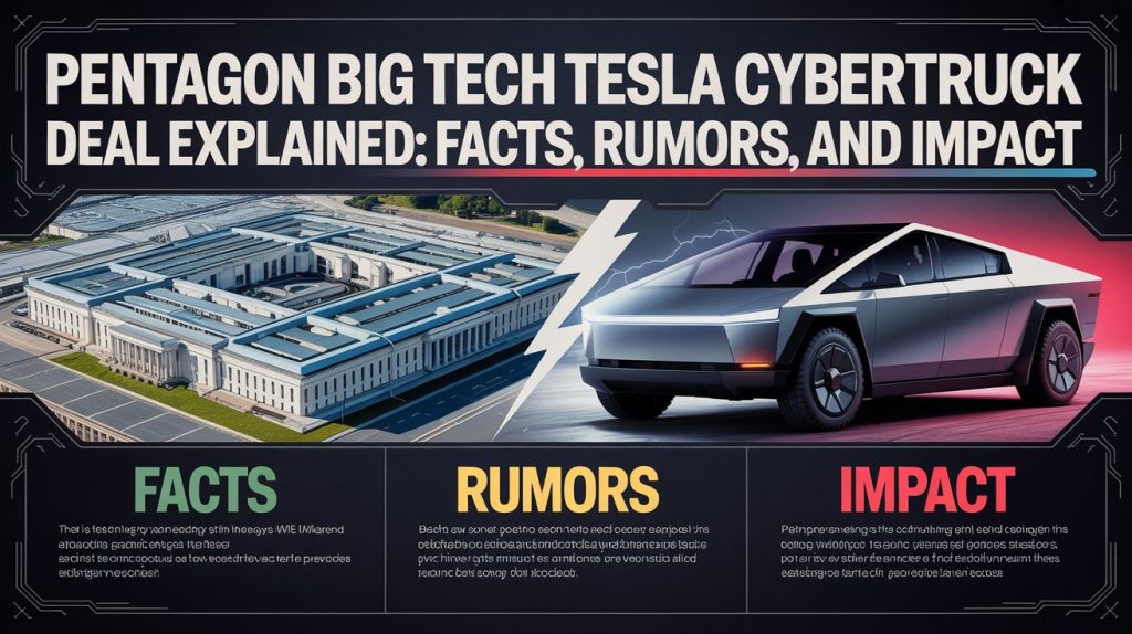 Pentagon Big Tech Tesla Cybertruck