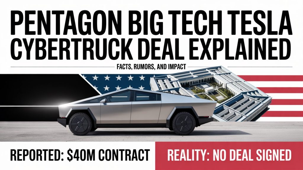 Pentagon Big Tech Tesla Cybertruck