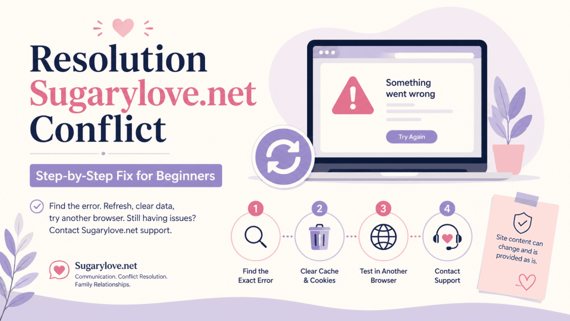 Resolution Sugarylove.net Conflict