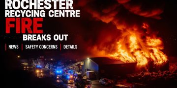Rochester Recycling Centre Fire