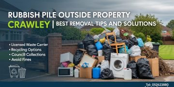 Rubbish Pile Outside Property Crawley
