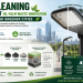 Self Cleaning Streetlight Oil Palm Waste