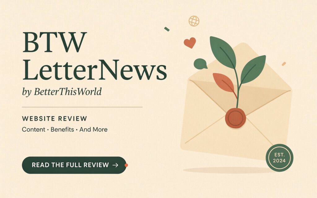 BTWLetterNews by BetterThisWorld Website