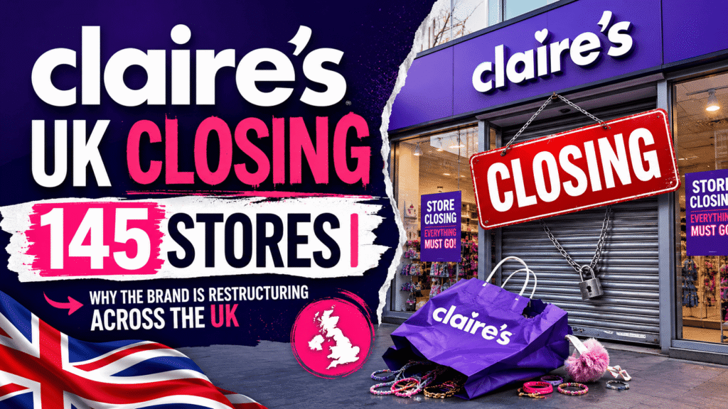 Claire's UK Closing 145 Stores
