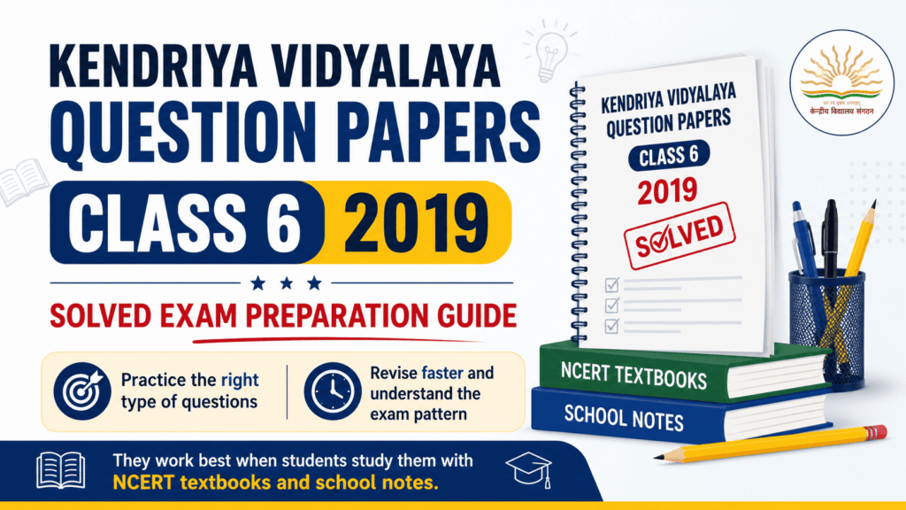 Kendriya Vidyalaya Question Papers Class 6 2019