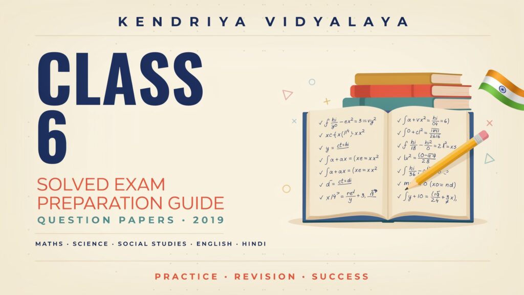 Kendriya Vidyalaya Question Papers Class 6 2019