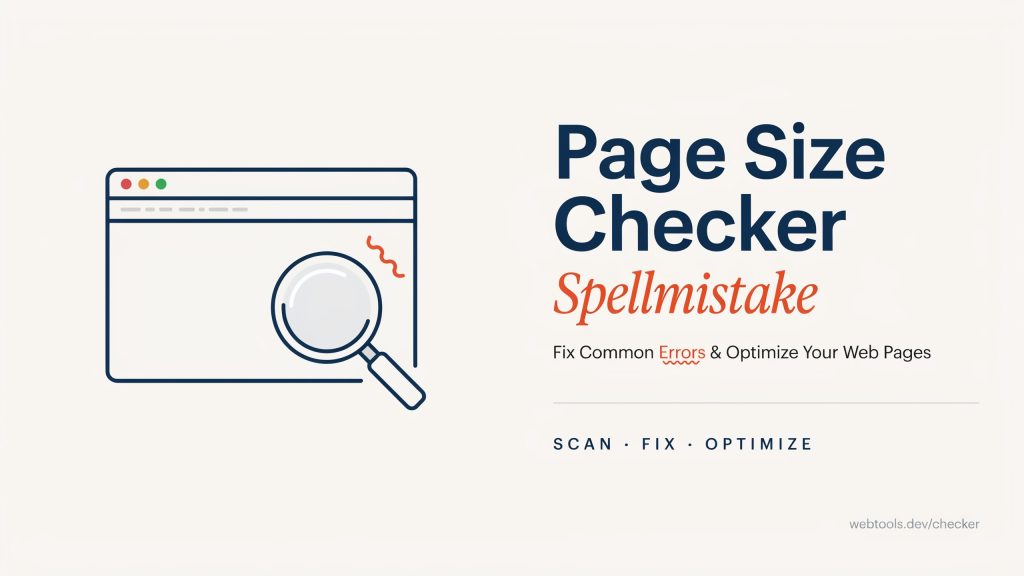 Page Size Checker Spellmistake