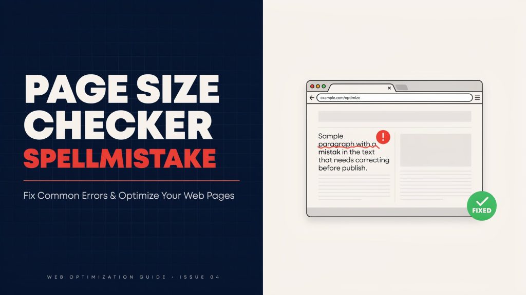 Page Size Checker Spellmistake