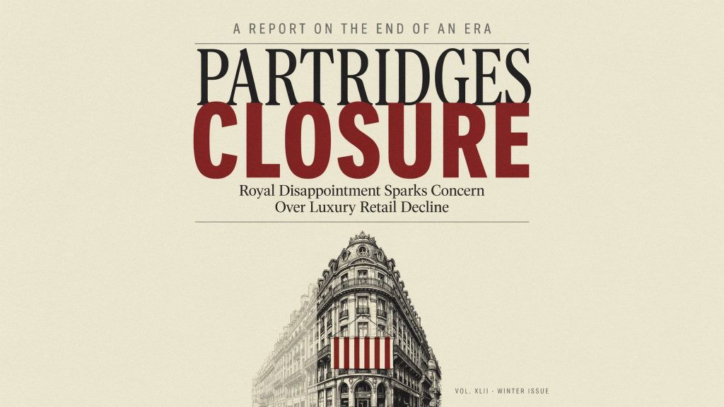 Partridges Closure Royal Disappointment