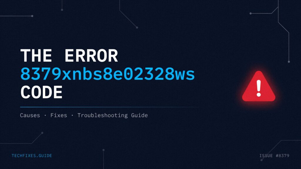 The Error 8379xnbs8e02328ws Code
