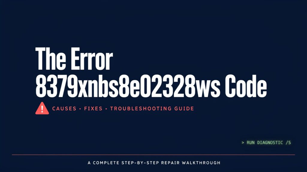 The Error 8379xnbs8e02328ws Code