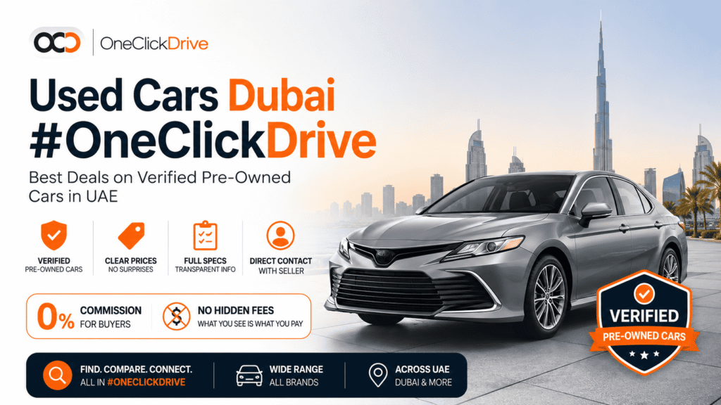 Used Cars Dubai #OneClickDrive