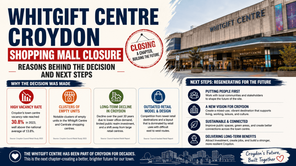 Whitgift Centre Croydon Shopping Mall Closure